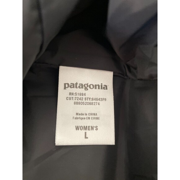 Patogonia Womens Black Vest Full Zip Size L Zipped Pockets - Picture 6 of 9